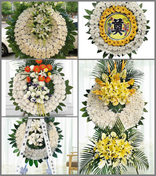 山东青岛胶州市北关街道东松园村花圈速递